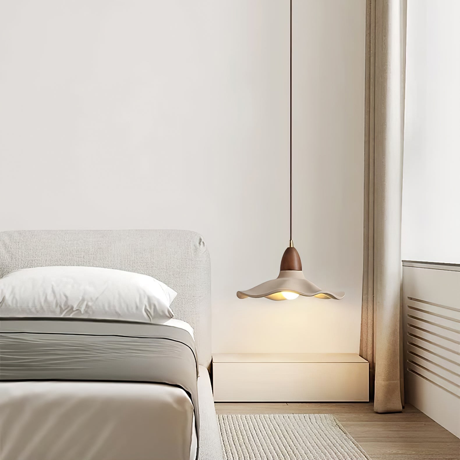 Cement Wave Pendant Light - Lamp Outdoor