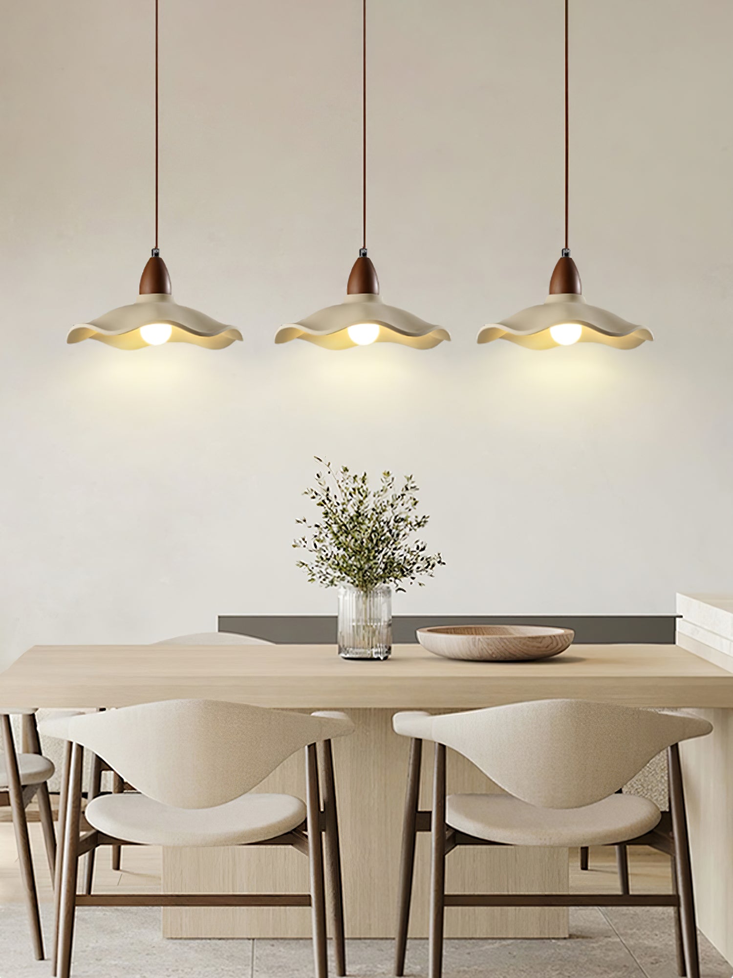 Cement Wave Pendant Light - Lamp Outdoor