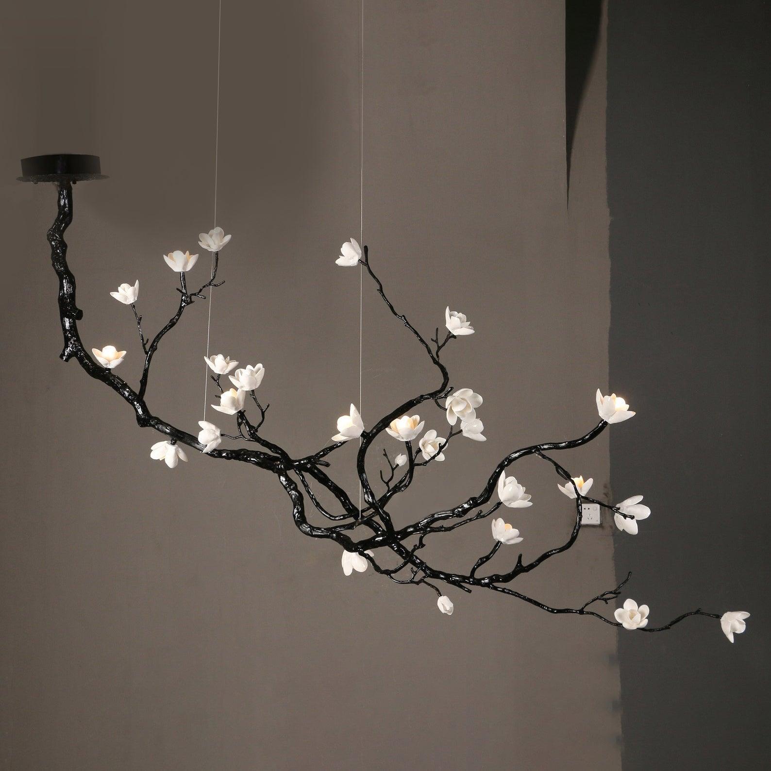 Ceramic Flower Chandelier - Lamp Outdoor