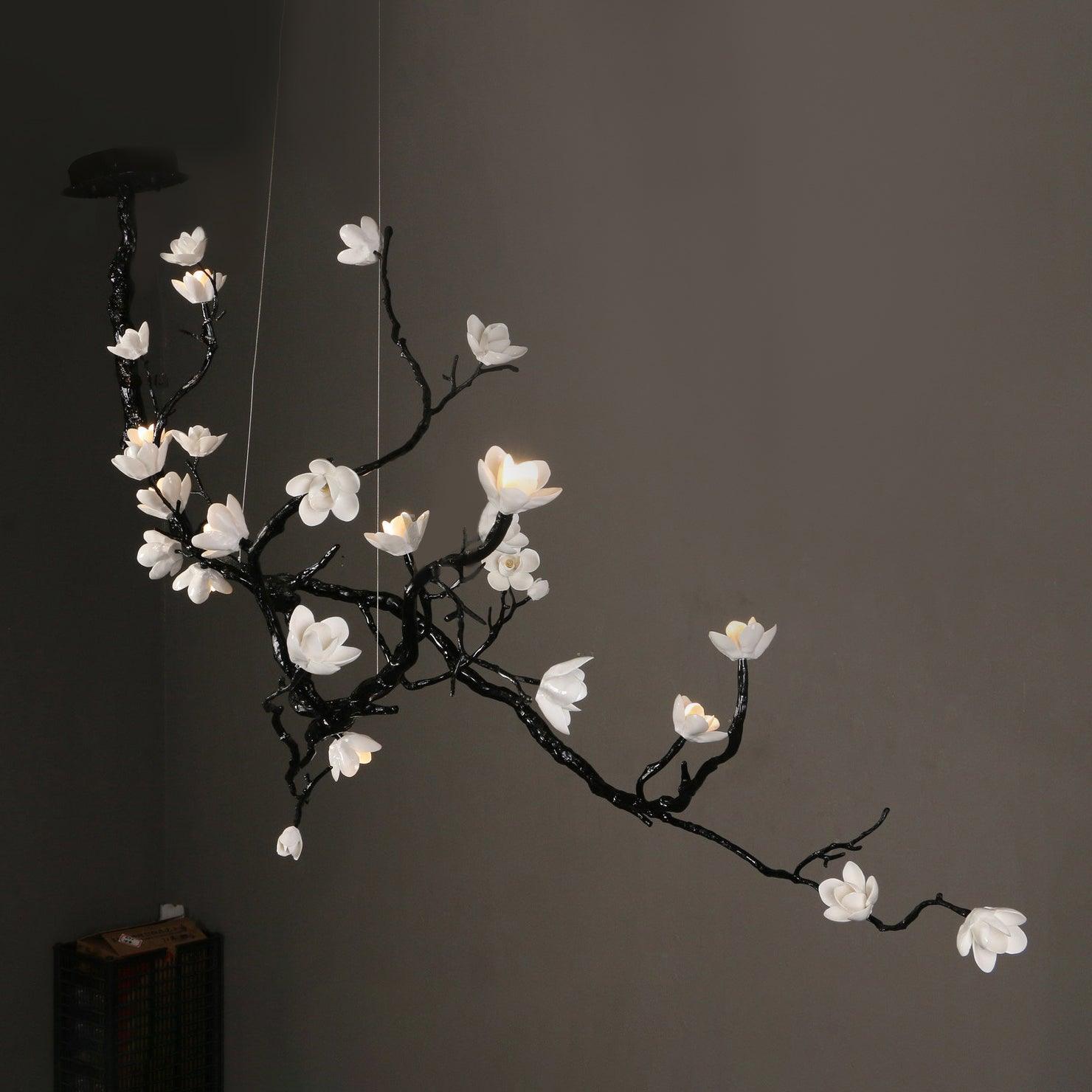 Ceramic Flower Chandelier - Lamp Outdoor