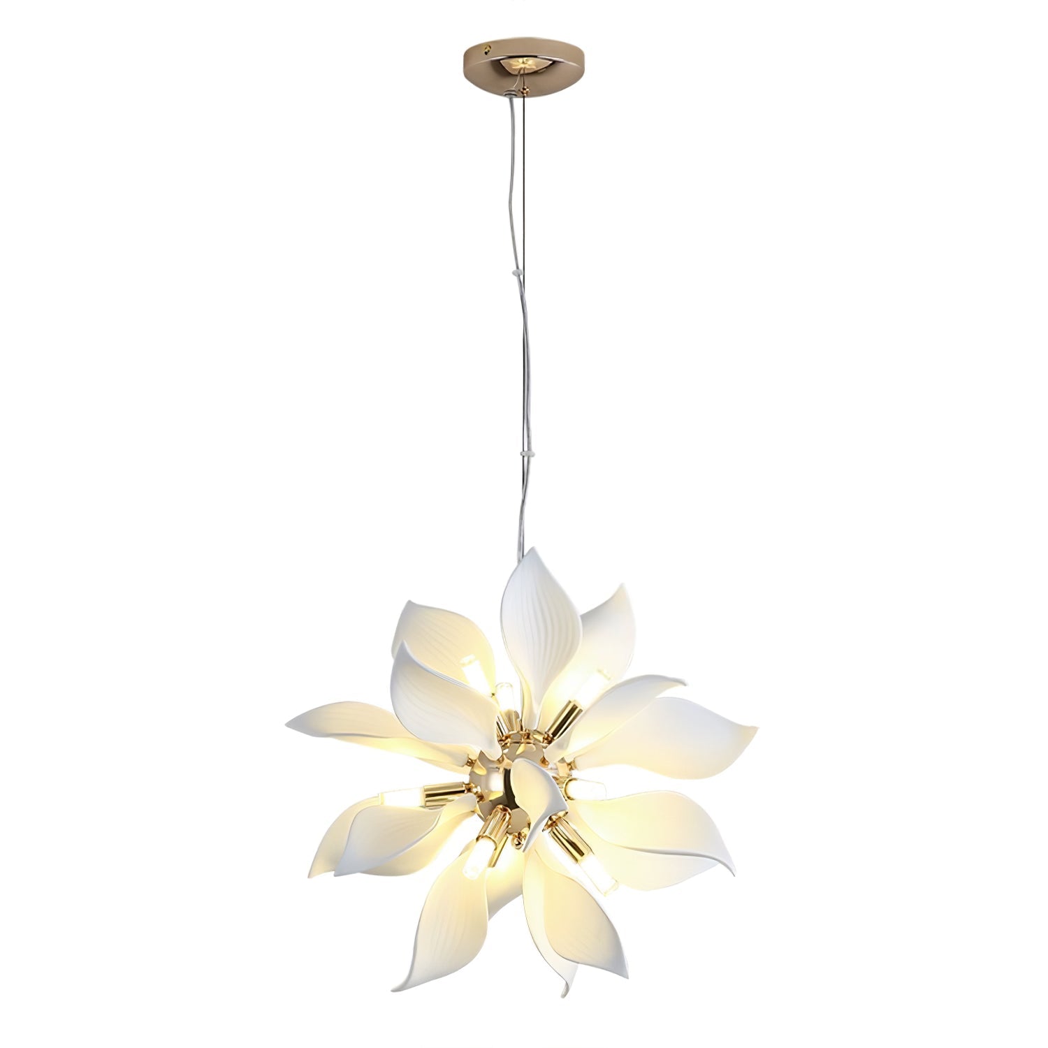Ceramic Petals Blooming Chandelier - Lamp Outdoor