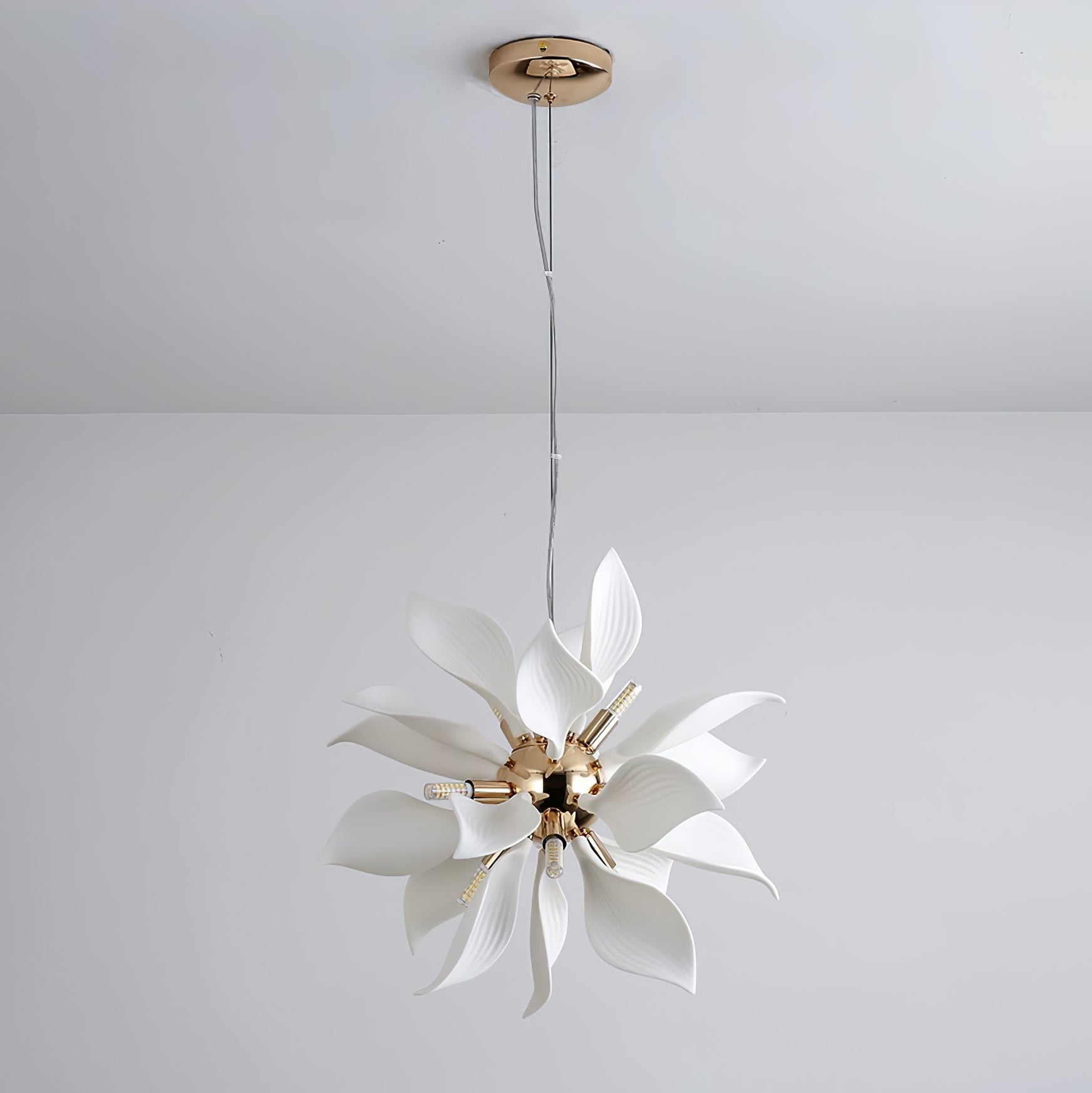 Ceramic Petals Blooming Chandelier - Lamp Outdoor