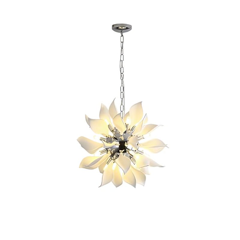 Ceramic Petals Blooming Chandelier - Lamp Outdoor