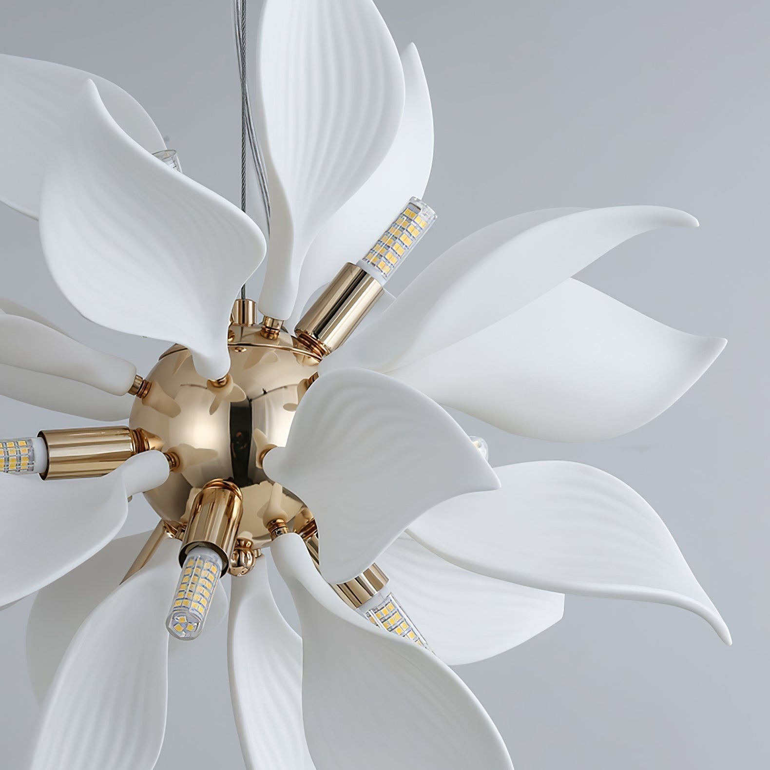 Ceramic Petals Blooming Chandelier - Lamp Outdoor