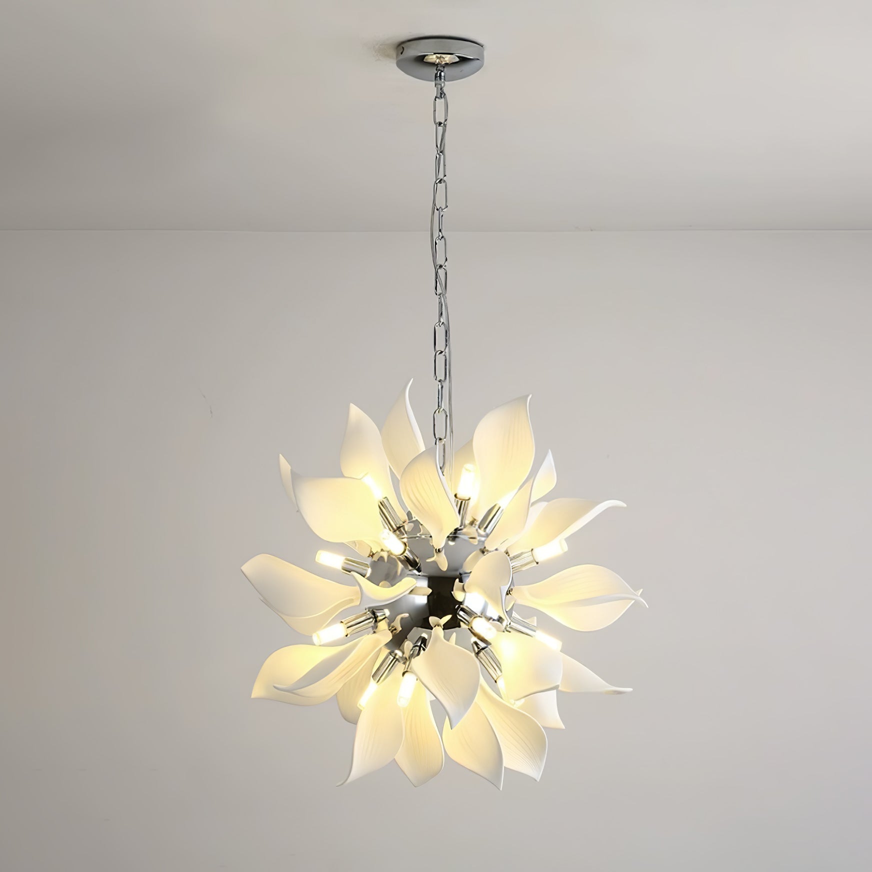 Ceramic Petals Blooming Chandelier - Lamp Outdoor