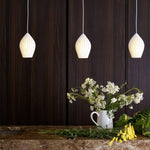 Ceramic Ribbed Pendant Light - Lamp Outdoor