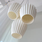 Ceramic Ribbed Pendant Light - Lamp Outdoor