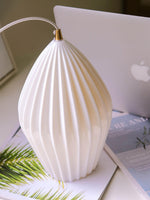 Ceramic Ribbed Pendant Light - Lamp Outdoor