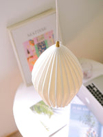 Ceramic Ribbed Pendant Light - Lamp Outdoor