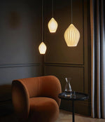 Ceramic Ribbed Pendant Light - Lamp Outdoor