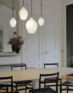 Ceramic Ribbed Pendant Light - Lamp Outdoor