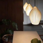 Ceramic Ribbed Pendant Light - Lamp Outdoor