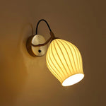 Zotalisra Modern Minimalist Ribbed Ceramic Wall light - Lamp Outdoor