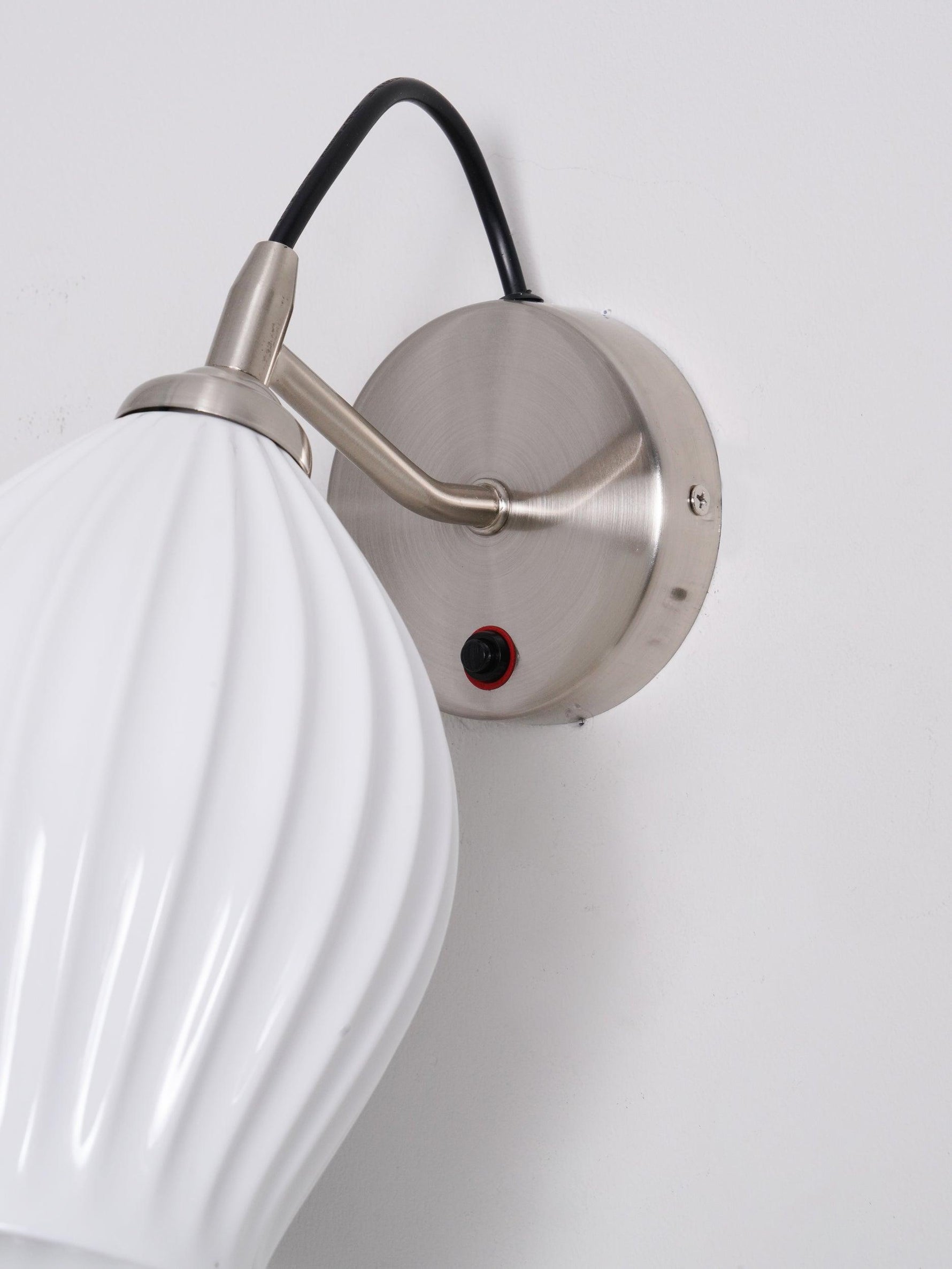 Zotalisra Modern Minimalist Ribbed Ceramic Wall light - Lamp Outdoor