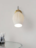 Zotalisra Modern Minimalist Ribbed Ceramic Wall light - Lamp Outdoor