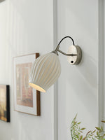 Zotalisra Modern Minimalist Ribbed Ceramic Wall light - Lamp Outdoor