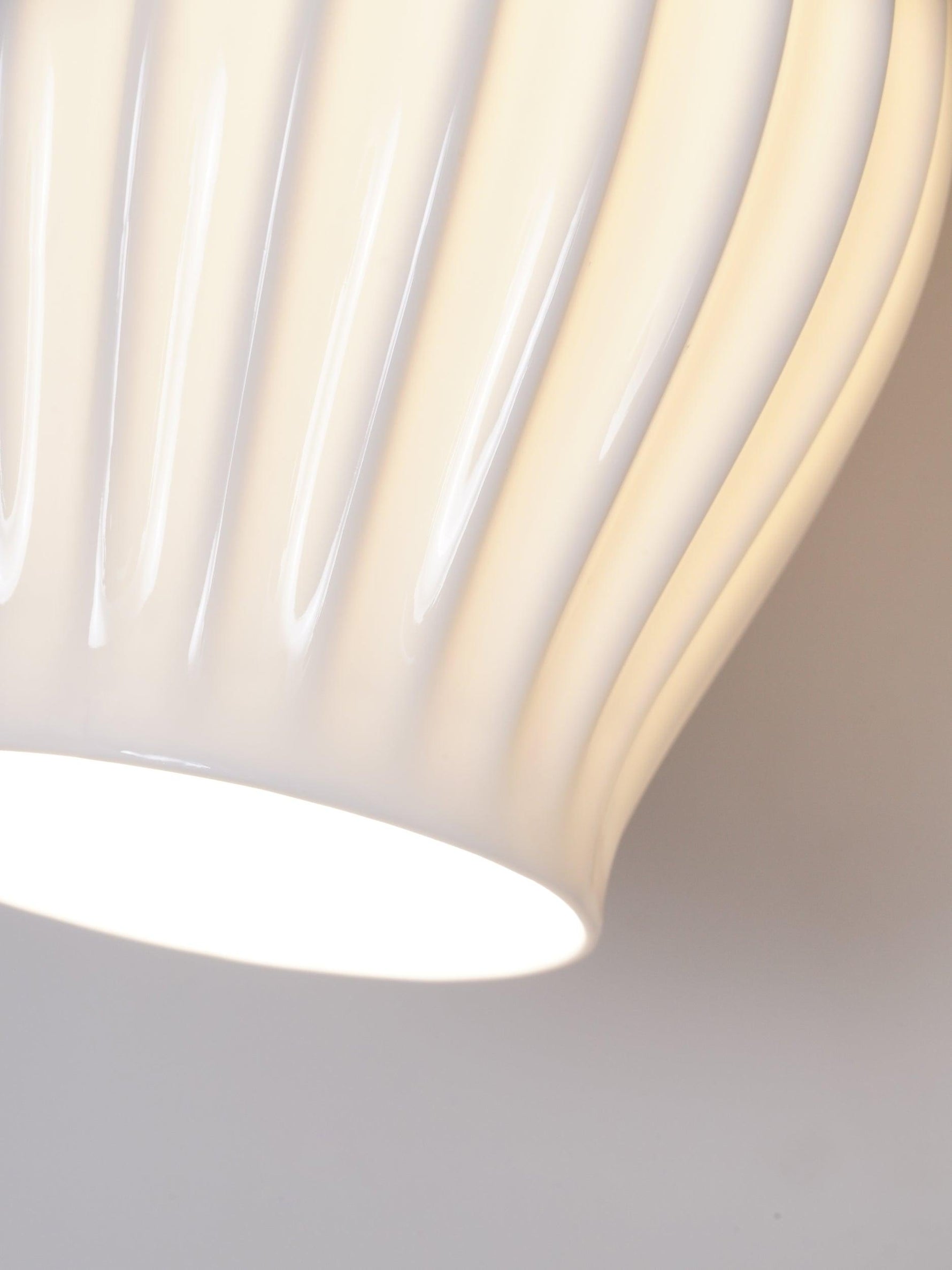 Zotalisra Modern Minimalist Ribbed Ceramic Wall light - Lamp Outdoor