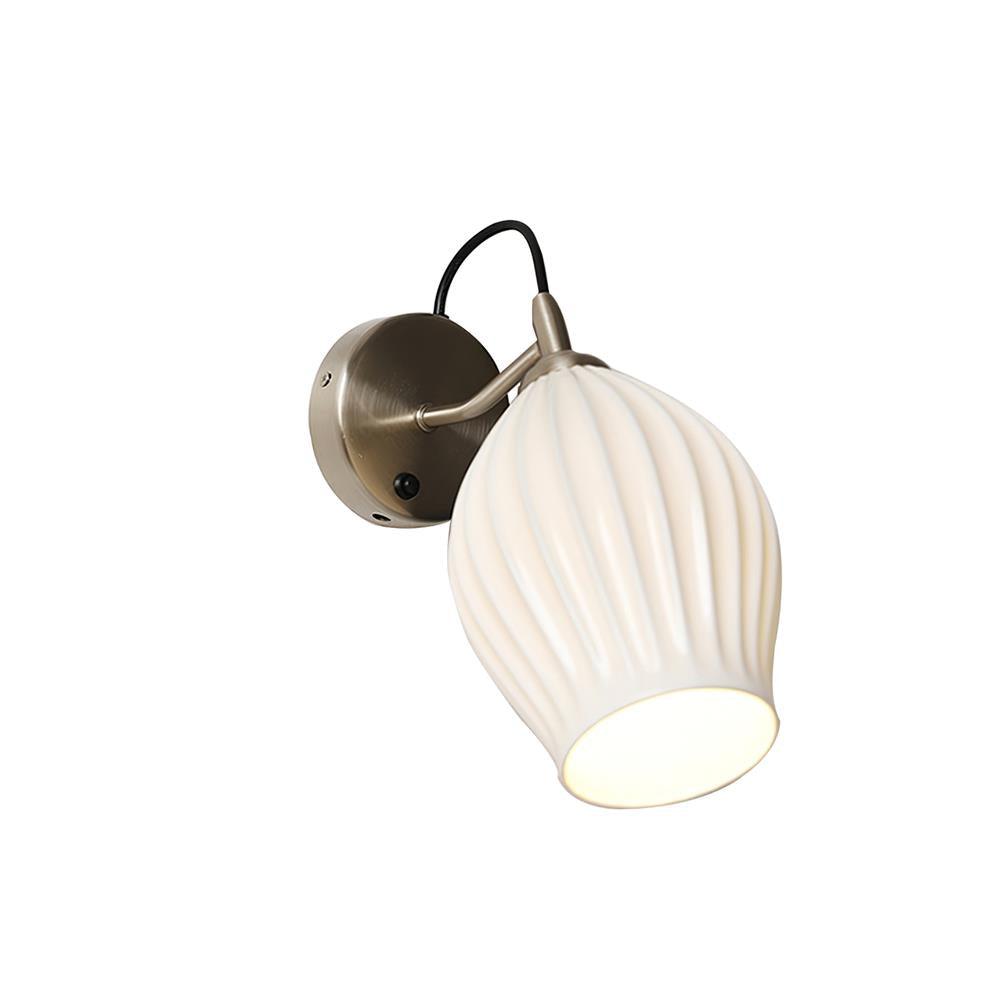 Zotalisra Modern Minimalist Ribbed Ceramic Wall light - Lamp Outdoor