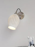 Zotalisra Modern Minimalist Ribbed Ceramic Wall light - Lamp Outdoor