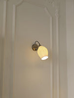 Zotalisra Modern Minimalist Ribbed Ceramic Wall light - Lamp Outdoor