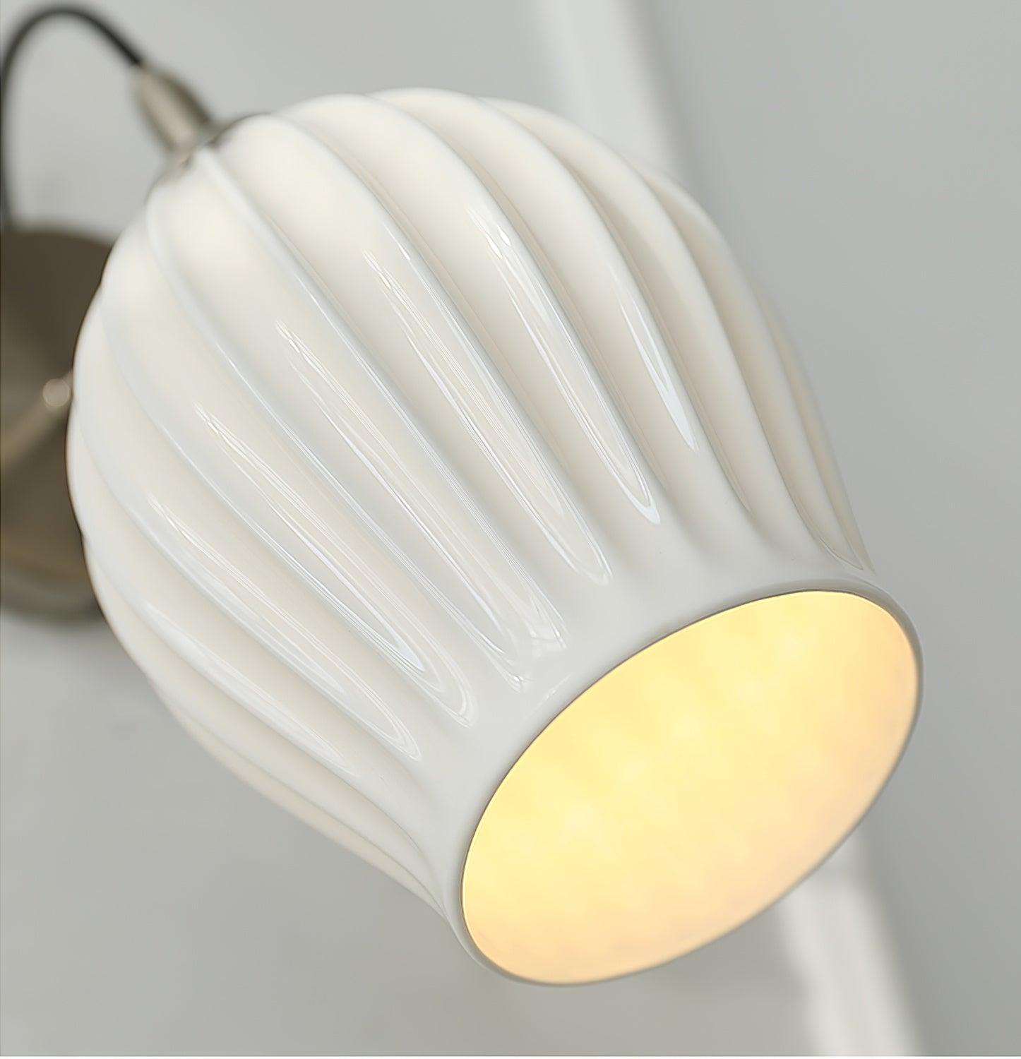 Zotalisra Modern Minimalist Ribbed Ceramic Wall light - Lamp Outdoor
