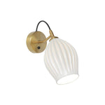 Zotalisra Modern Minimalist Ribbed Ceramic Wall light - Lamp Outdoor