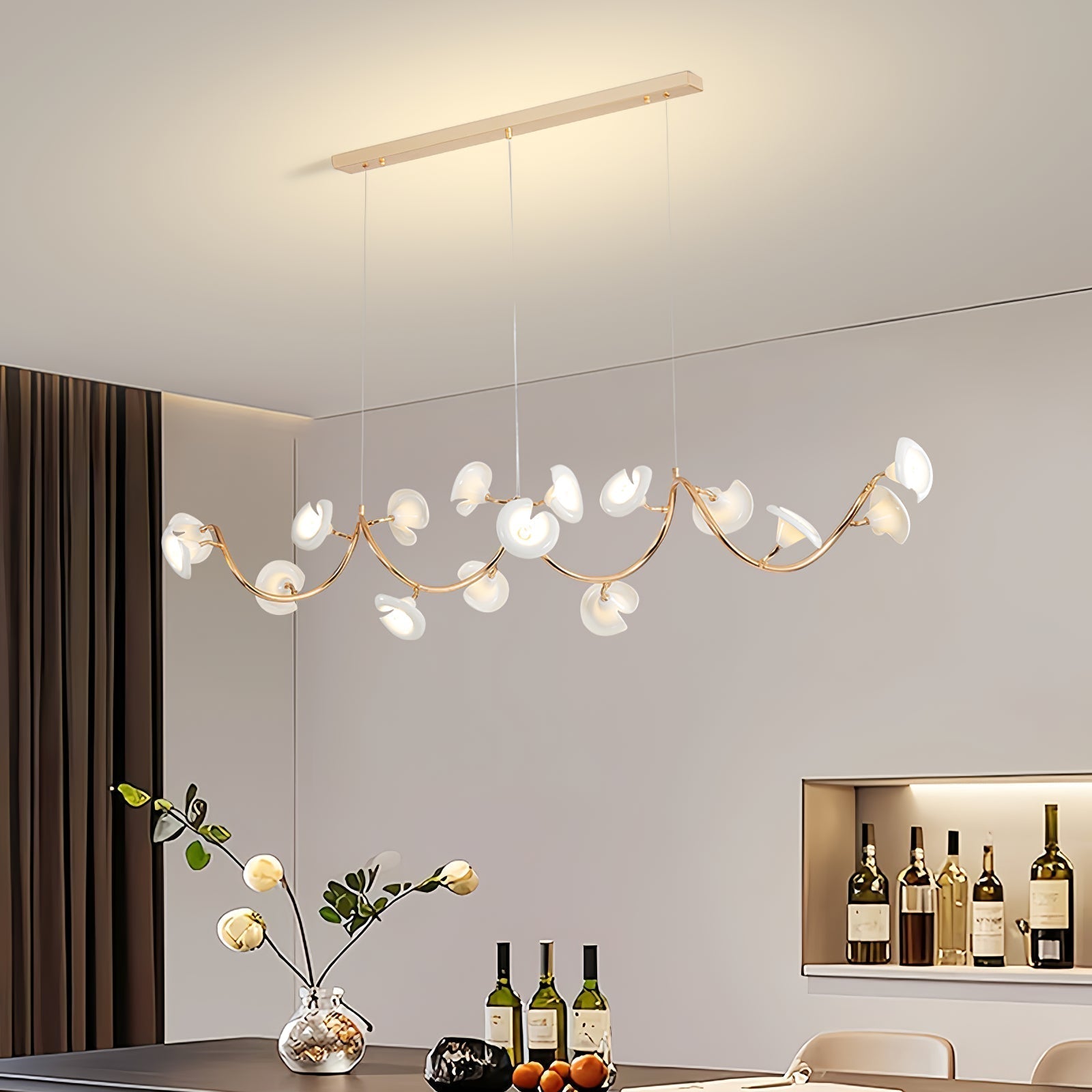 Aurora Chandelier Blossom Branch Elegant - Lamp Outdoor