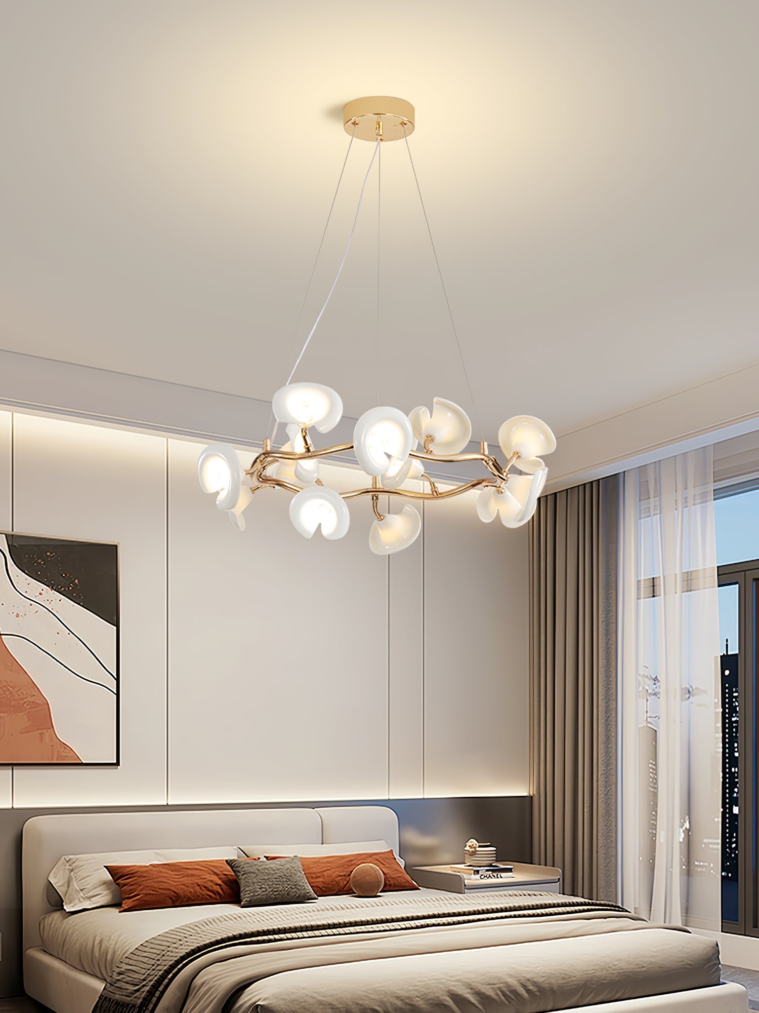 Aurora Chandelier Blossom Branch Elegant - Lamp Outdoor