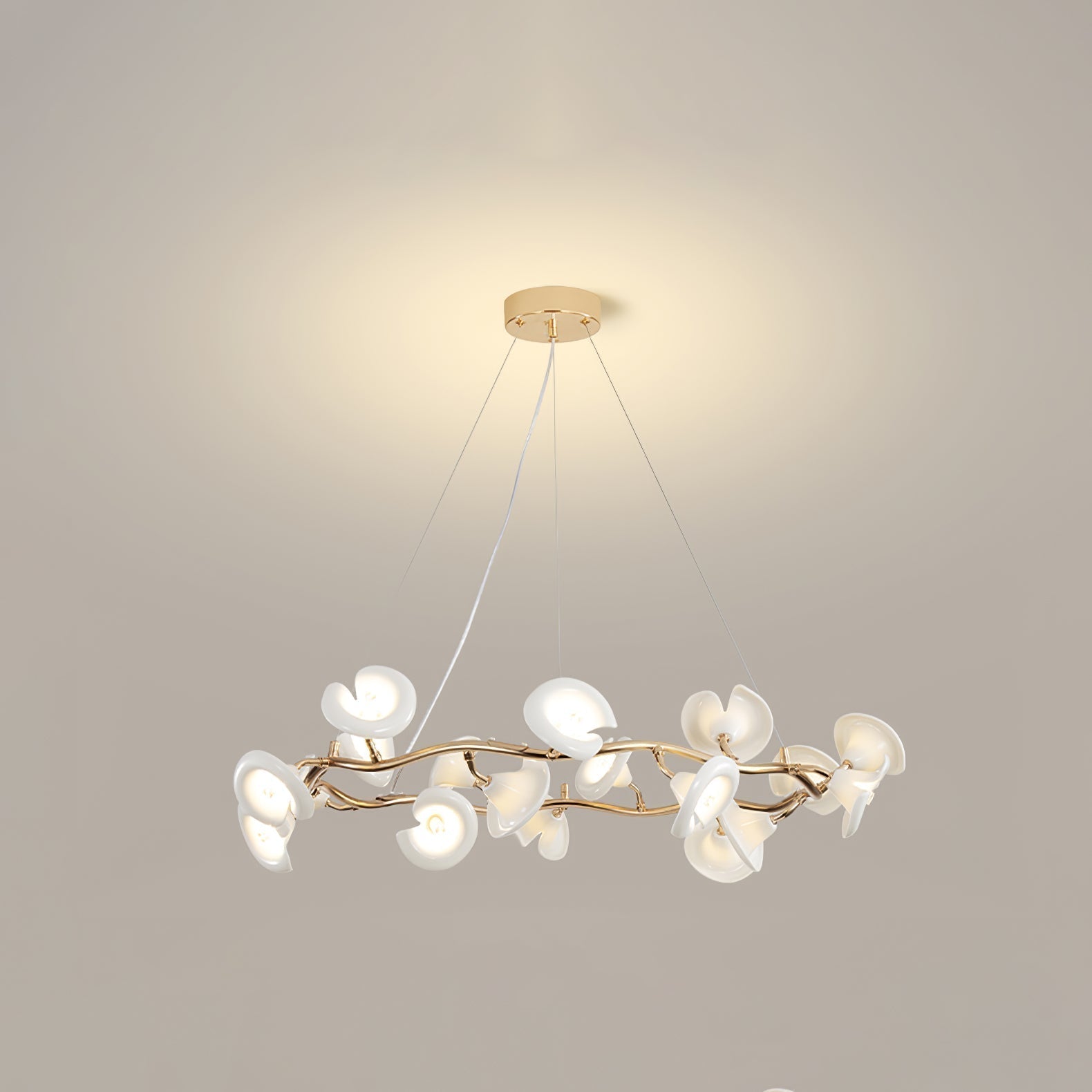 Aurora Chandelier Blossom Branch Elegant - Lamp Outdoor