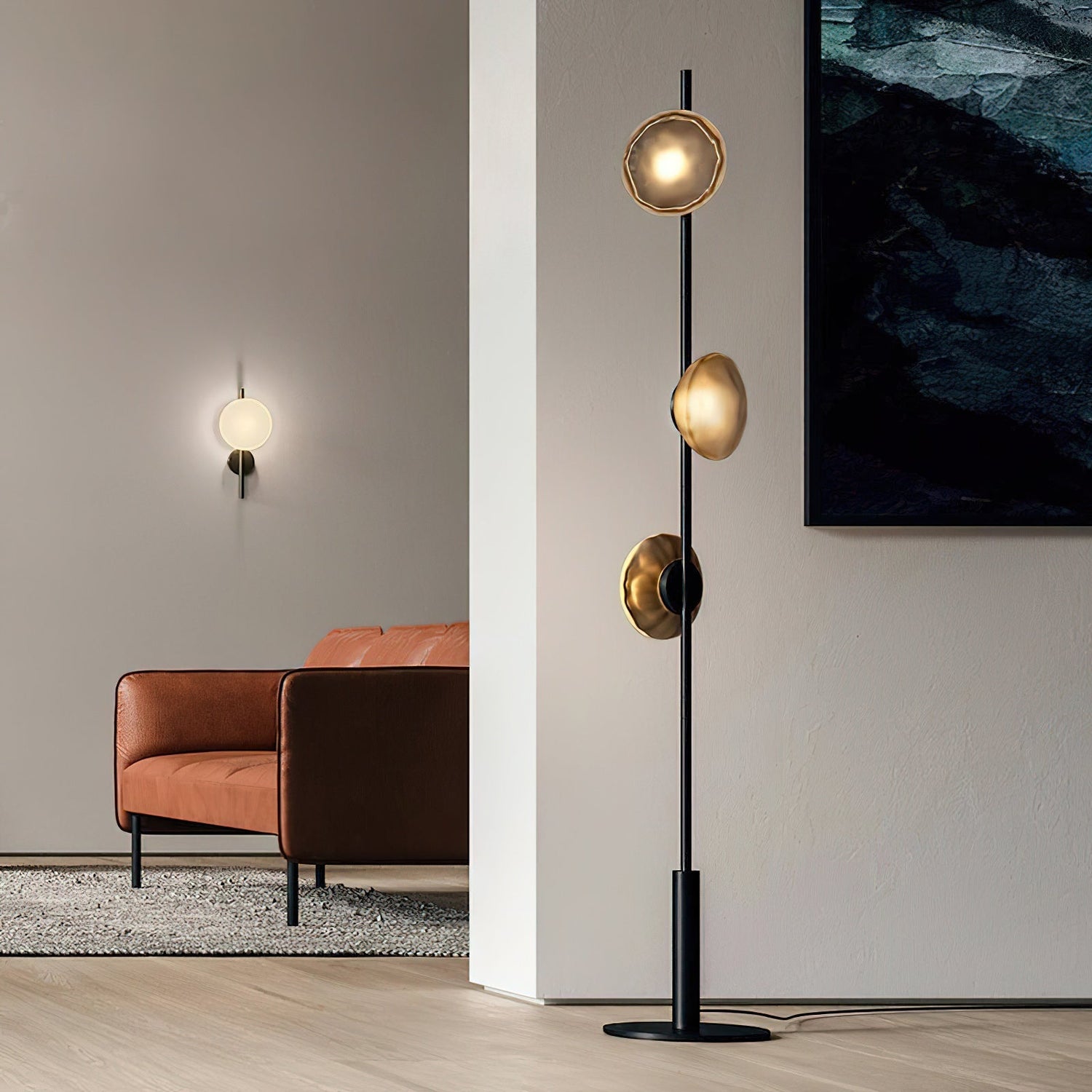 Ceto Modern Glass Floor Lamp