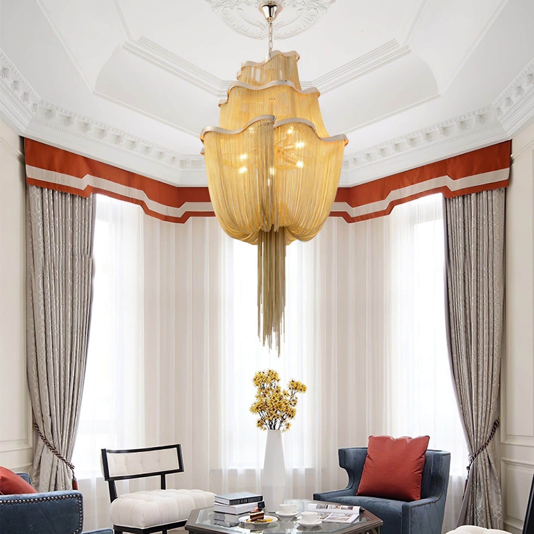 Chains Shimmering Chandelier - Lamp Outdoor