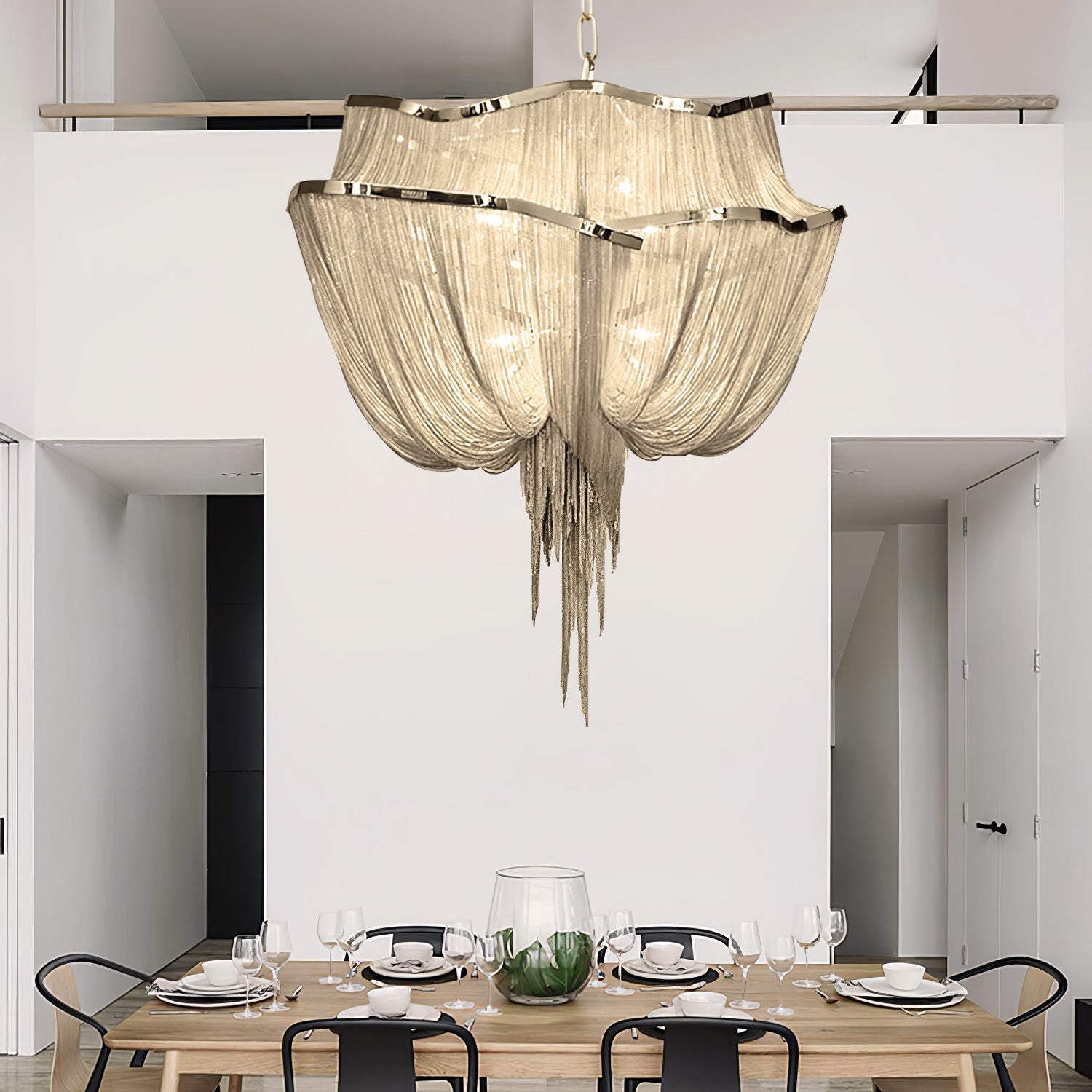Chains Shimmering Chandelier - Lamp Outdoor