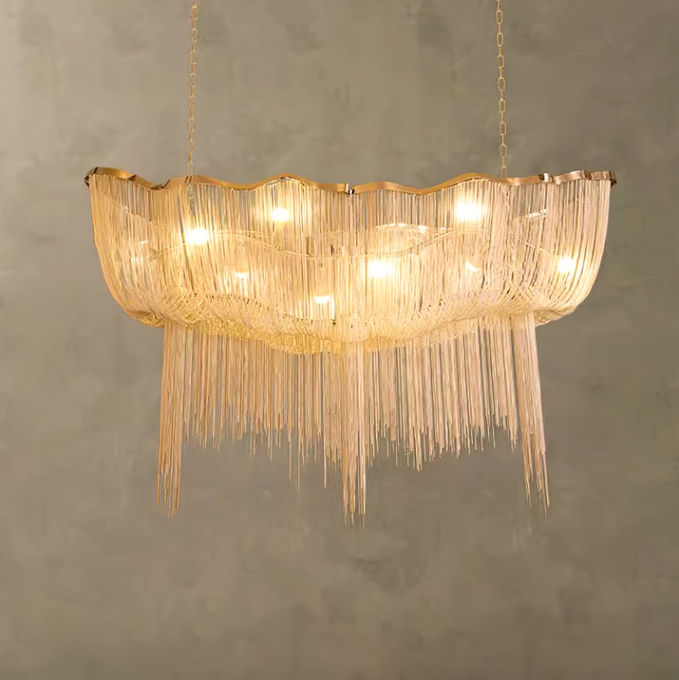 Chains Shimmering Chandelier - Lamp Outdoor