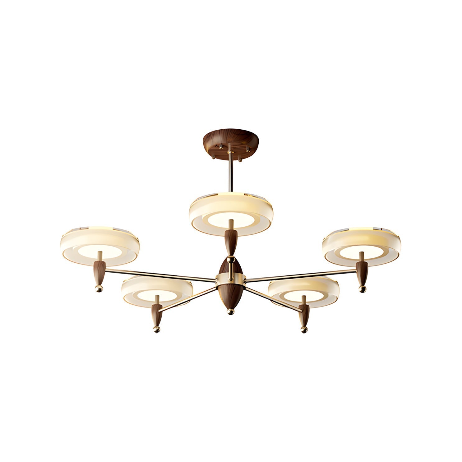 Champagne Modern Glass Chandelier