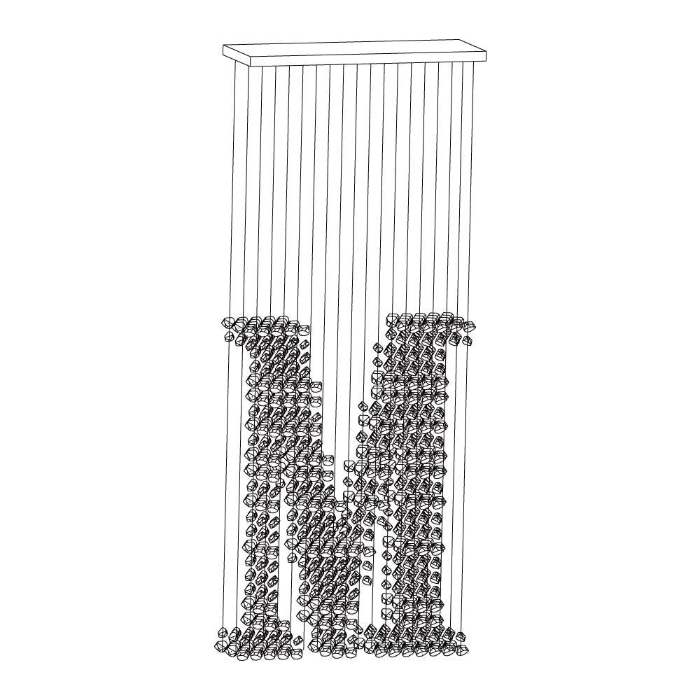 Lila Modern Stone Chandeliers - Lamp Outdoor