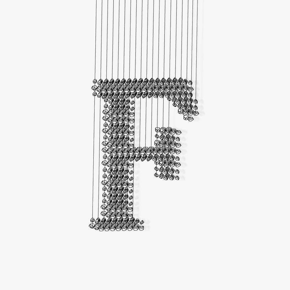 Facet Minimalist Stone Chandeliers - Lamp Outdoor