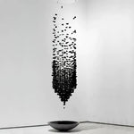 Arsilus Charcoal Stone Sculptural Chandelier - Lamp Outdoor