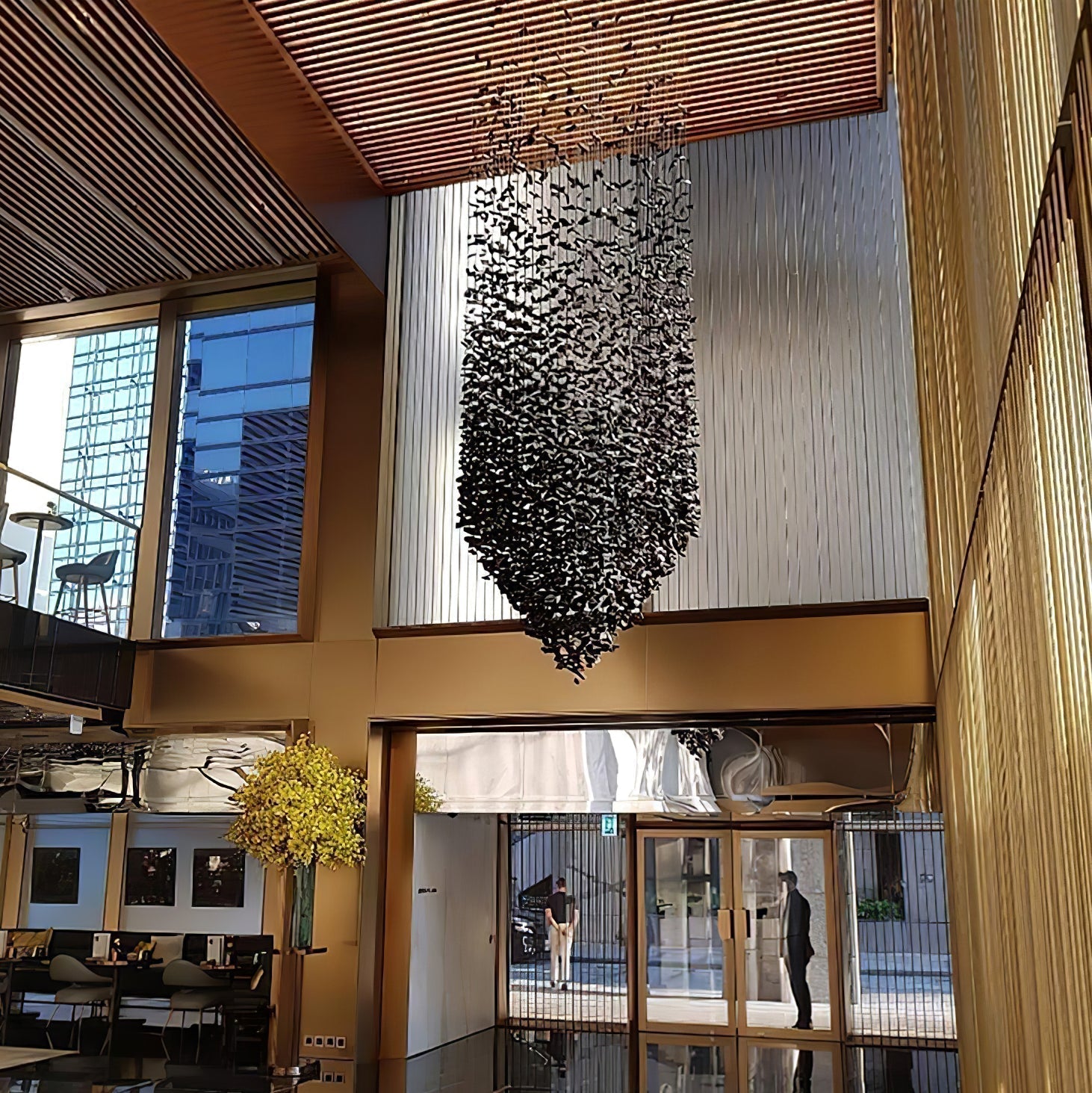 Arsilus Charcoal Stone Shape Hourglass Sculptural Chandelier - Lamp Outdoor