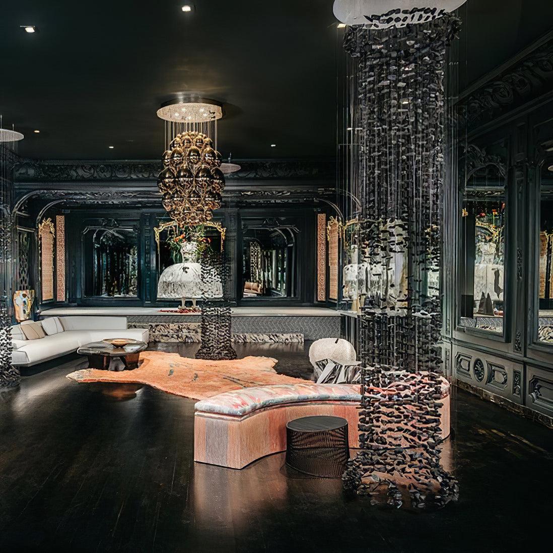 Black Stones Chandeliers - Lamp Outdoor