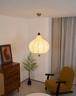 Chestnut Fabric Pendant Light - Lamp Outdoor