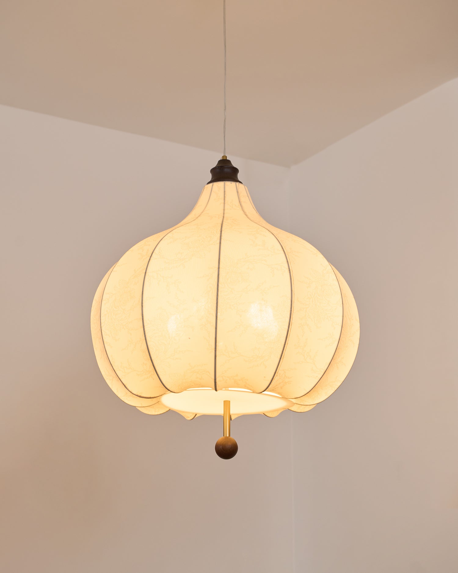 Chestnut Fabric Pendant Light - Lamp Outdoor
