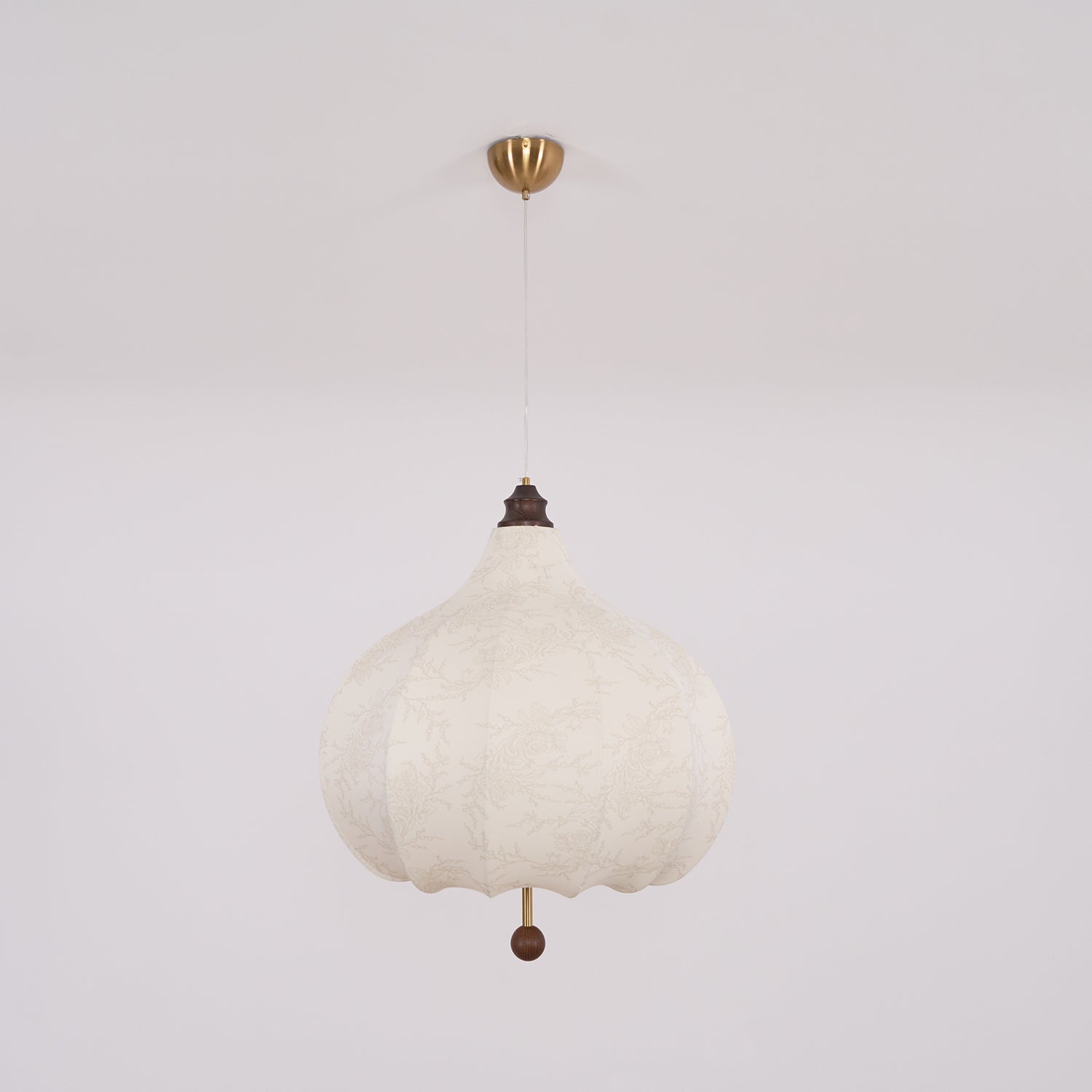 Chestnut Fabric Pendant Light - Lamp Outdoor