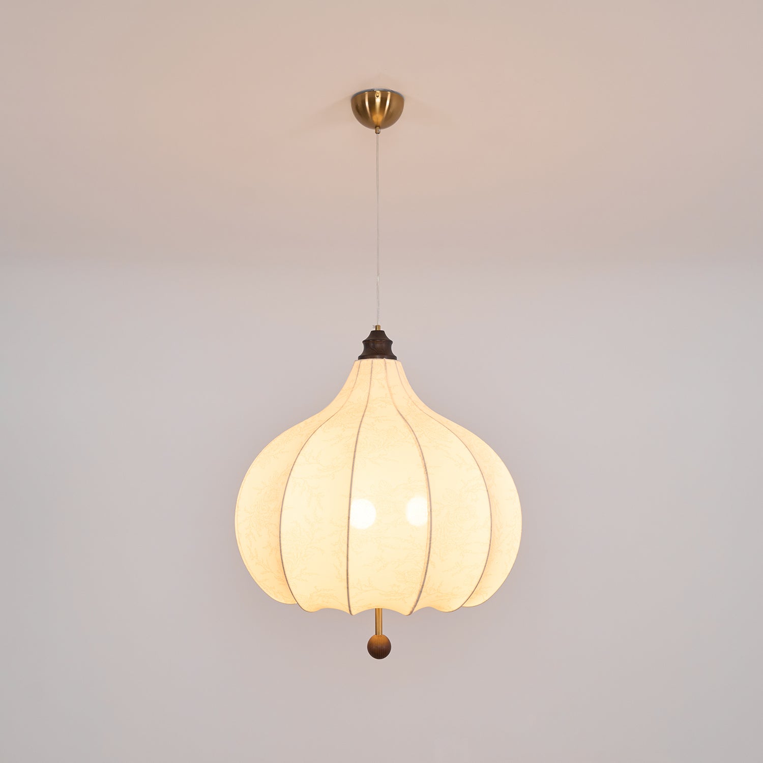Chestnut Fabric Pendant Light - Lamp Outdoor
