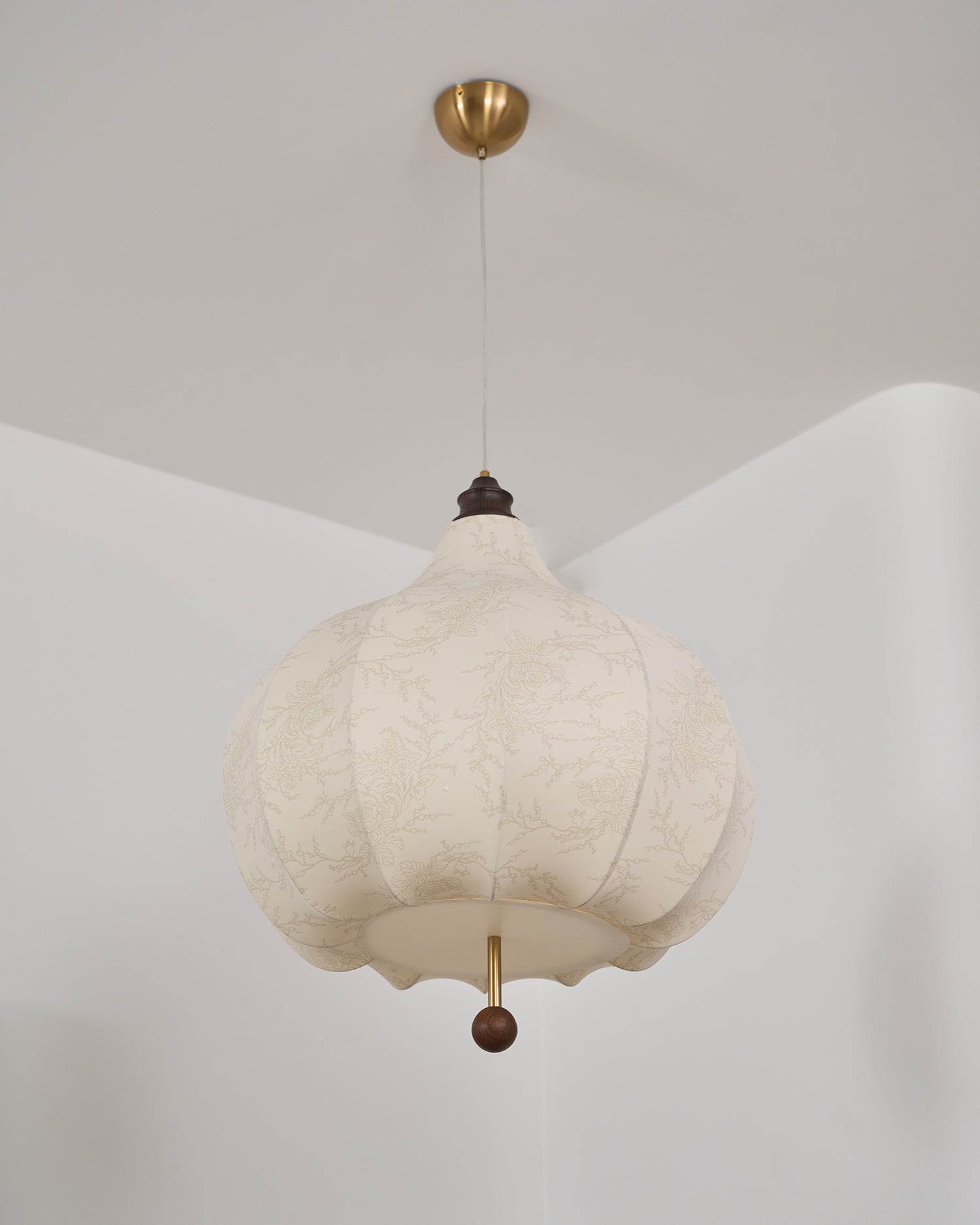 Chestnut Fabric Pendant Light - Lamp Outdoor