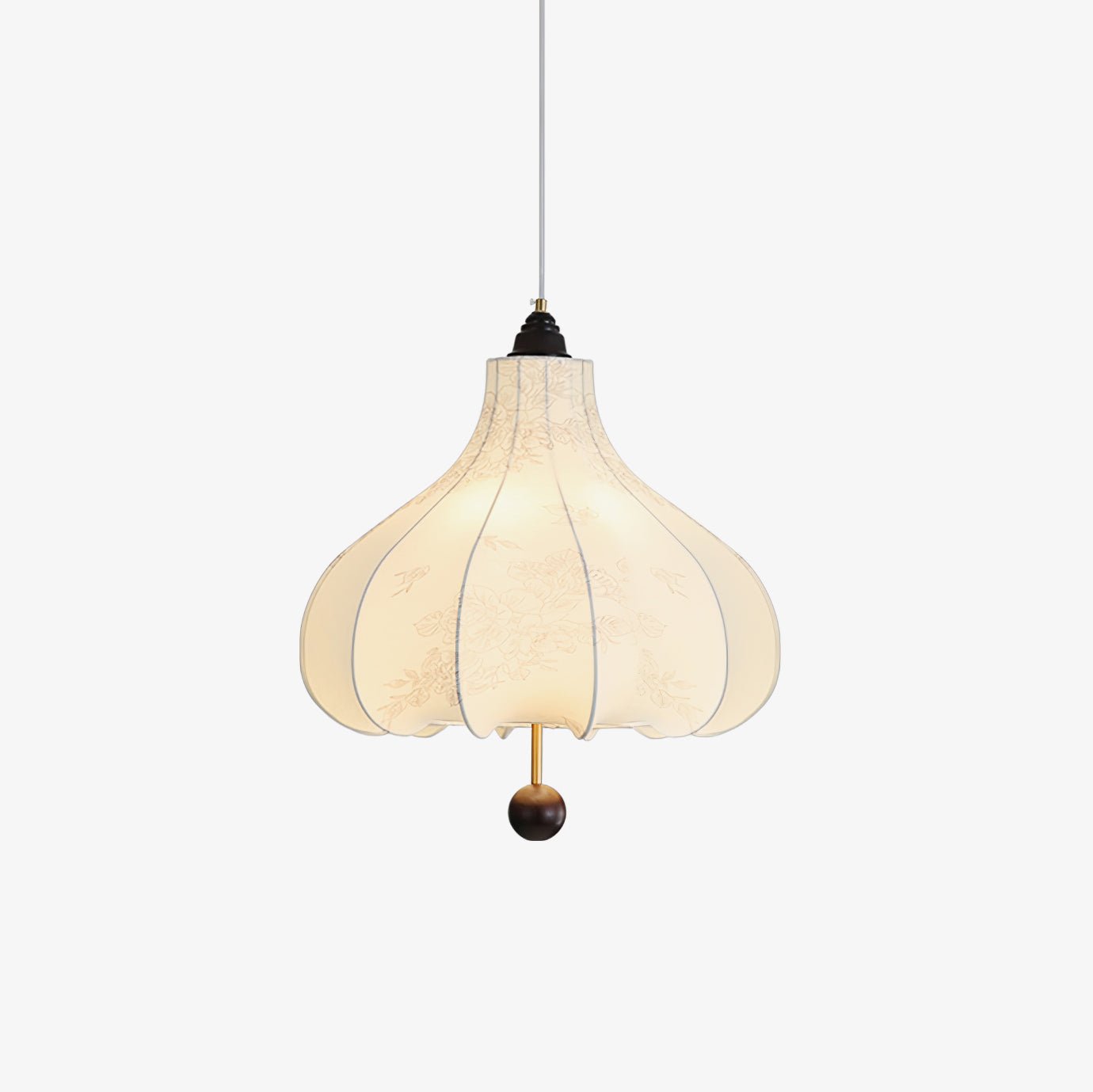 Chestnut Fabric Pendant Light - Lamp Outdoor