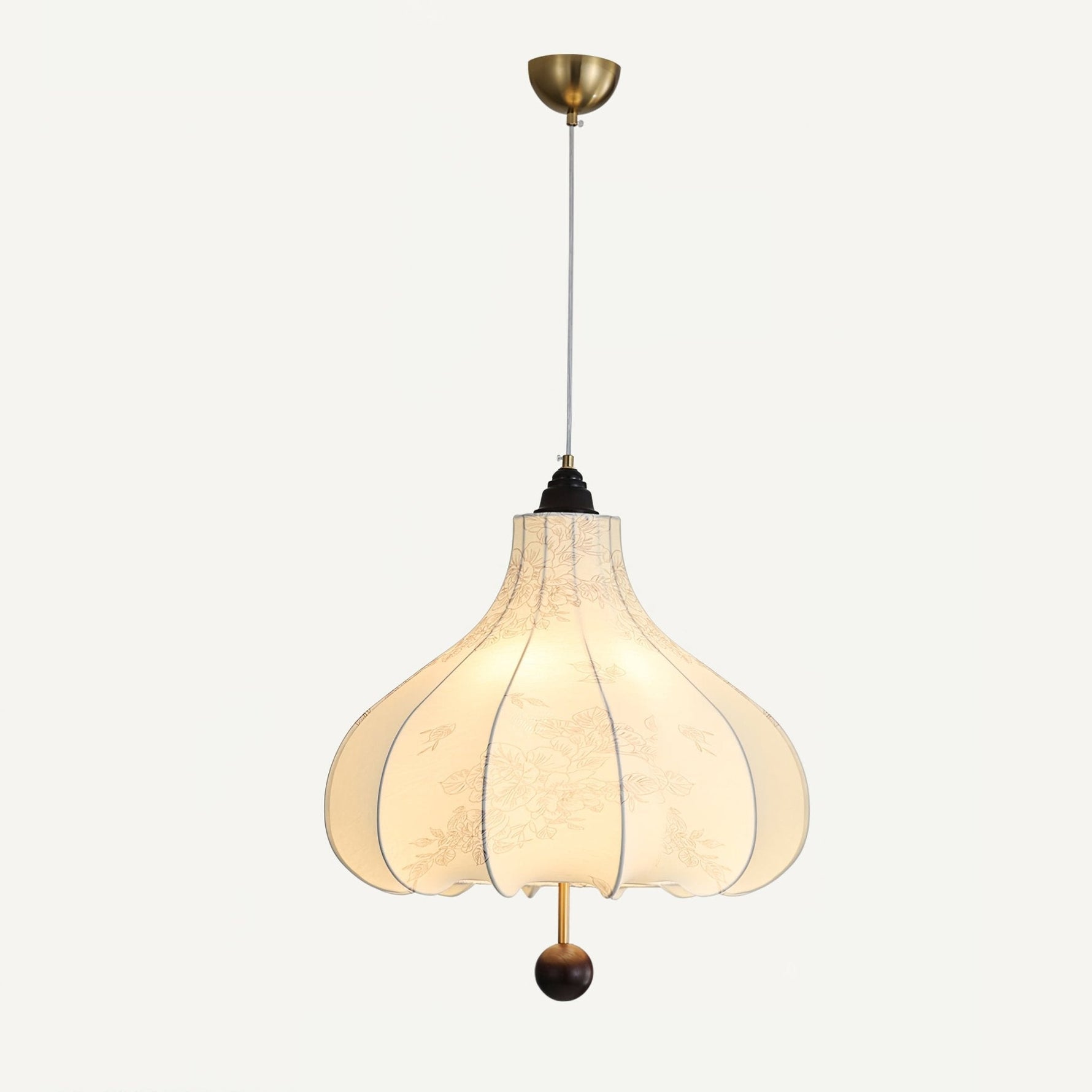 Chestnut Fabric Pendant Light - Lamp Outdoor