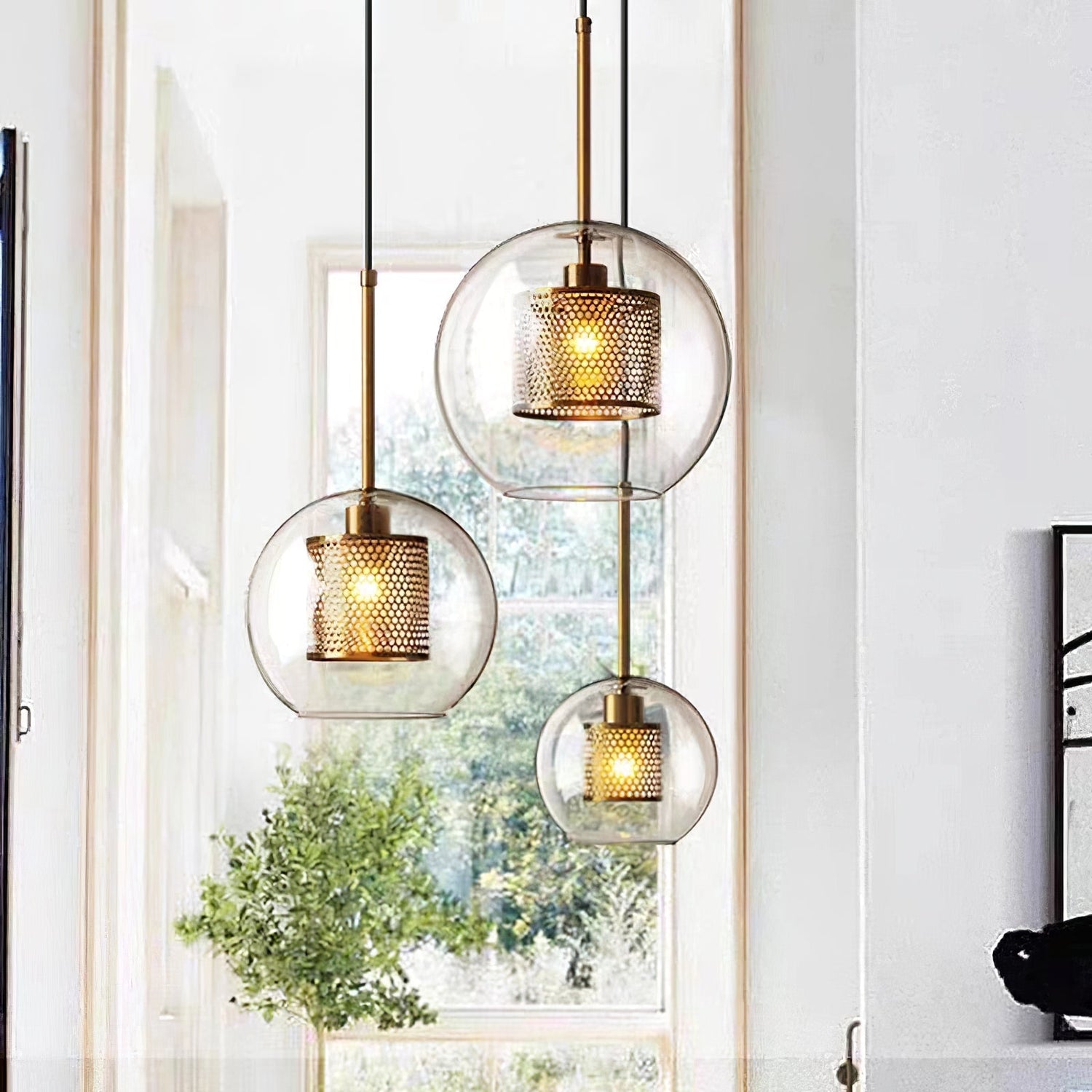 Chiswick Contemporary Glass Pendant Light