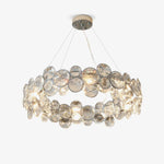 Chrome Round Crystal Chandelier - Lamp Outdoor