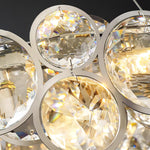 Chrome Round Crystal Chandelier - Lamp Outdoor
