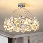 Chrome Round Crystal Chandelier - Lamp Outdoor